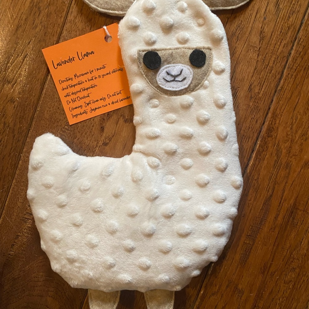 Handmade Lavender Llama Microwaveable Heating Pad
